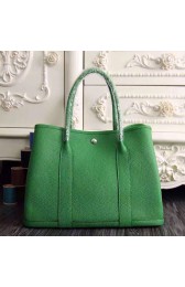 Hermes Garden Party 36 30 Tote Bag in Imported Togo Leather Green VS04055