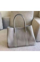 Hermes Garden Party 36 30 Tote Bag in Imported Togo Leather Light Grey VS01175
