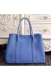 Hermes Garden Party 36 30 Tote Bag in Imported Togo Leather Skyblue VS07436