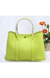 Hermes Garden Party 36cm Tote Bag Grainy Leather Lemon VS06596