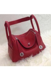 Hermes Lindy 30CM Original Leather Shoulder Bag HLD30 Burgundy VS04334