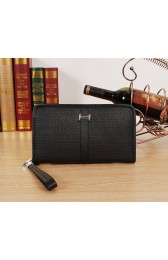 Hermes Original Leather Clutch H2898 Black VS02870