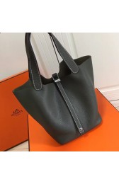 Hermes Picotin Lock 22 Tote Bag Togo Leather Black HP1112 VS06960