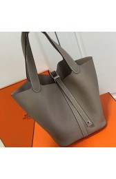 Hermes Picotin Lock 22 Tote Bag Togo Leather Grey HP1112 VS05752