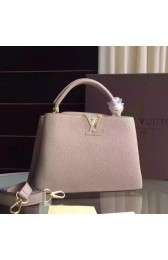 High Imitation Louis Vuitton Capucines BB Tote Bag M94754 Light Grey VS06381