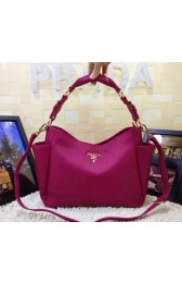 High Imitation Prada Original Calfskin Leather Tote BN2438 in Peach Fug VS01616