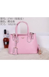 High Imitation Prada Original Leather Tote Bag BR2760 Pink VS01685