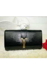 High Imitation Yves Saint Laurent Chyc Travel Case Grainy Leather Y26570 Black VS05960
