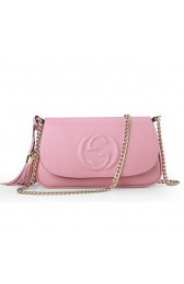 High Quality Replica Gucci Soho Original Leather Shoulder Bag 336752 Pink VS07507