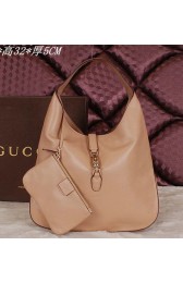 Hot Gucci Jackie Soft Leather Hobo Bag 362968 Apricot VS00337