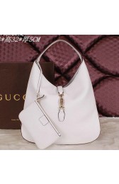 Hot Gucci Jackie Soft Leather Hobo Bag 362968 White VS09809