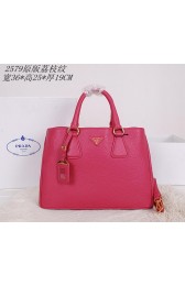 Hot Imitation Prada Grainy Leather Tote Bag BN2579 Rosy VS07440