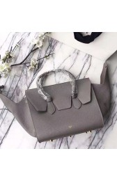 Hot Replica Celine Tie Top Handle Bag Grey Original Leather C010701 VS00874