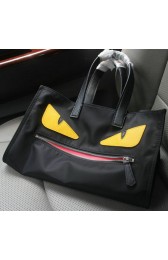 Hot Replica Fendi Buggies Tote Bag Nylon Fabric FD1150 Yellow VS07554
