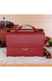 Hot Replica Fendi Demi Jour Bag Saffiano Leather F6070 Wine VS07486