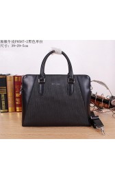 Hot Replica Prada Original Leather Briefcase P285872 Black VS02721