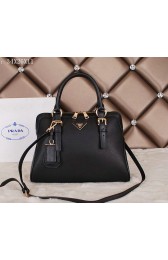 Imitation AAAAA Prada Calfskin Leather Tote Bag BN1093 Black VS03306
