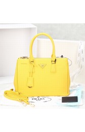 Imitation AAAAA Prada Killer's Bag 2274 Original Clemence Leather Handbag in Yellow LSS VS05845