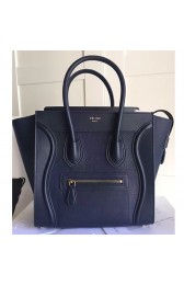 Imitation Celine Micro Luggage Original Leather Dark Blue CL180920 VS08915