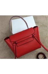 Imitation Celine mini Belt Bag Original Leather C98311 Red VS09646