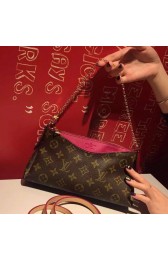 Imitation Cheap Louis Vuitton Monogram Canvas Pallas Clutch Bag M41638 Burgundy VS07094