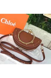 Imitation Chloe Nile Small Bracelet Minaudiere Bag Brown 230605 VS00875