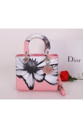Imitation Christian Dior Alstroemeria Flower Lady Dior Bag CD6088 Pink VS03968
