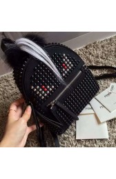 Imitation Fendi Black Studded Monster Eyes Backpack 231040 VS05814