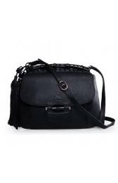 Imitation Gucci Nouveau Leather Shoulder Bag 347101 Black VS02462