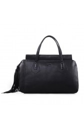 Imitation Gucci Original Leather Lady Tassel Top Handle Bag 354469 Black VS07276