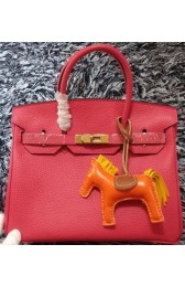 Imitation Hermes Birkin 30CM Tote Bags Litchi Leather H30LI Rose VS04357