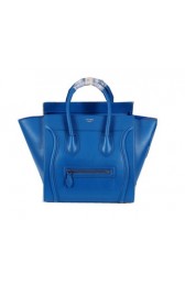 Imitation High Quality Celine Luggage Mini Boston Tote Bags Calfskin Leather CL3308 Royal VS01570
