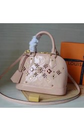 Imitation Hot Louis Vuitton Monogram Vernis Alma BB Rose Ballerine M90989 VS02874