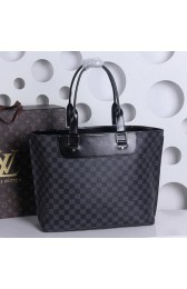 Imitation Louis Vuitton Damier Graphite Canvas Pallas Shopper M41397 Black VS00284