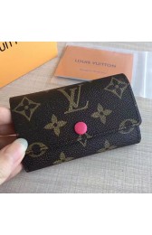 Imitation Louis Vuitton Monogram Canvas 6 Key Holder Red M60701 VS08632