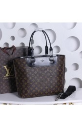 Imitation Louis Vuitton Monogram Canvas Pallas Shopper M41397 Black VS07065