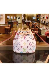 Imitation Louis Vuitton Monogram Multicolore PETIT NOE NM M41426 White VS07472