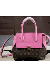 Imitation Louis Vuitton Precious Leather Majestueux Bag M42963 Pink VS01471
