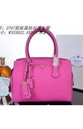 Imitation Luxury PRADA Grainy Leather Tote Bag PBN2767 Rosy VS08322