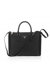 Imitation Prada 33CM Grainy Leather Tote Bag BN2274 Black VS03922