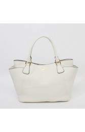 Imitation Prada Original Calfskin Leather Tote BN2435 in White XZ VS02396