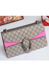 Imitation Quality Gucci Dionysus GG Supreme Shoulder Bag Rose 400249 VS00970