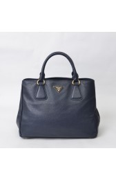 Imitation Quality Prada Large Tote BN2579 in Sapphire Blue Calfskin Leather with Gold Hardware XZ VS07289