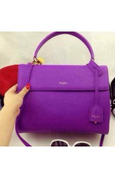 Imitation Quality Saint Laurent Medium Moujik Top Handle Bag Y30430 Violet VS04196