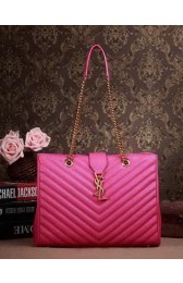 Imitation Saint Laurent Classic Monogramme Shopping Tote Bag Cannage Pattern Y5481 Rose VS05858