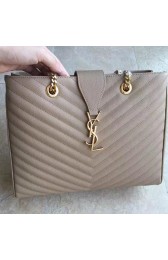 Imitation Saint Laurent Monogram Matelasse Shopper Bag Beige Y231210 VS03871