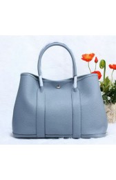 Imitation Top Hermes Garden Party 36cm Tote Bag Grainy Leather SKyBlue VS01663