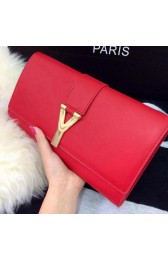 Imitation YSL Chyc Travel Case Original Leather 302101 Red VS02081