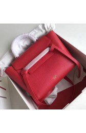 Knockoff Celine Drummed Calfskin Belt Bag Red C010703 VS05617