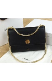 Knockoff Celine Pocket Flap Bag Original Leather C96556 Black VS05177